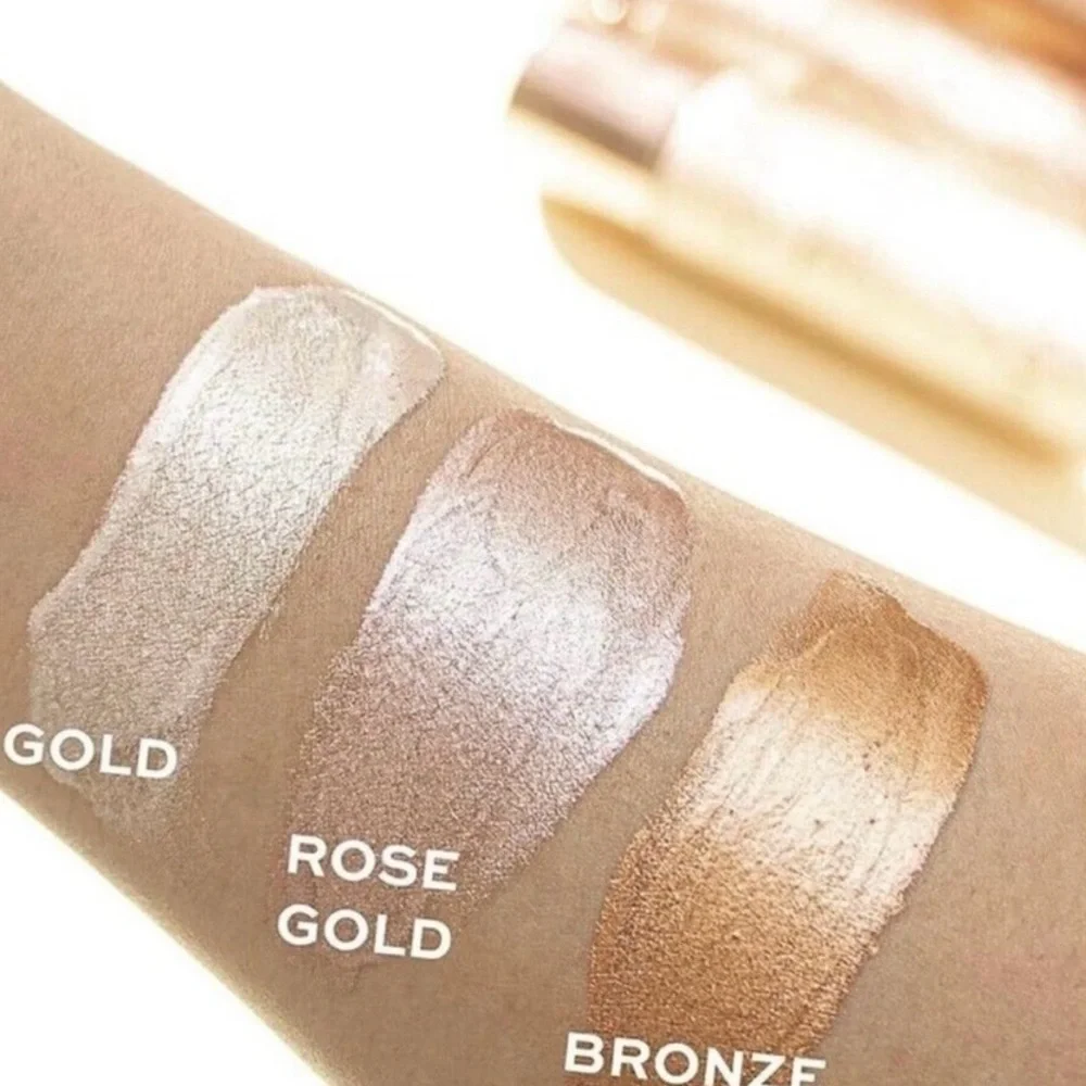 NWT Revolution Molten Body Glow Face & Body Liquid Illuminator 3pk - Rose Gold